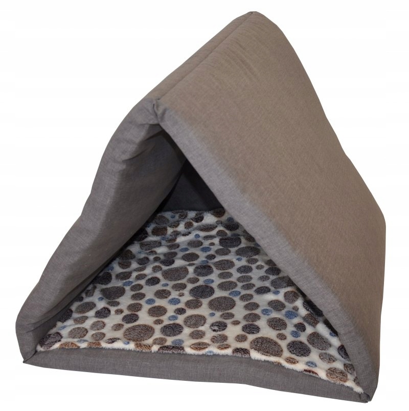 Levně Pelech stříška světle šedý melír