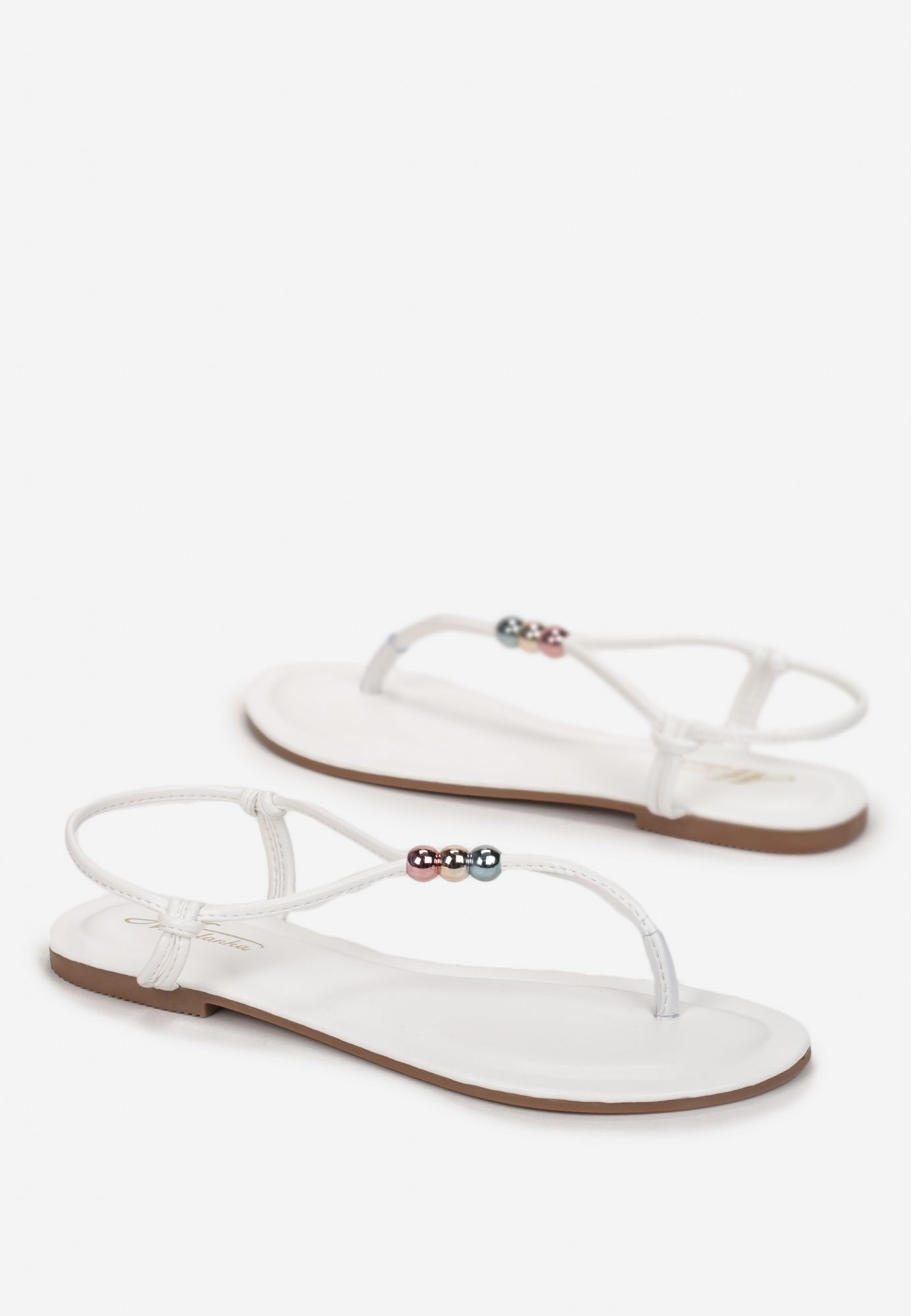 

Born2Be Białe Sandały damskie 41 Casual