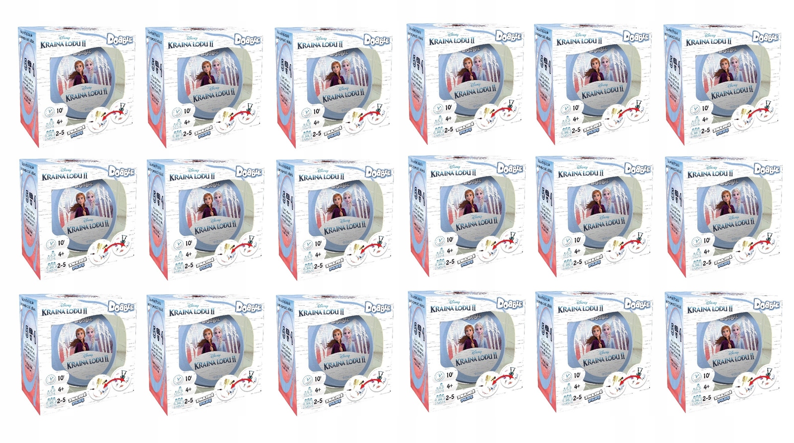 18x Dobble Frozen 2 gra planszowa karciana karty Pakiet Prezentowy szkoła