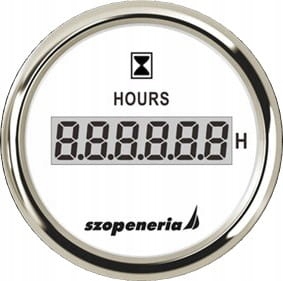 CLH2-WS-HS - ЛІЧИЛЬНИК МОТОГОДИН 52 ММ БІЛИЙ