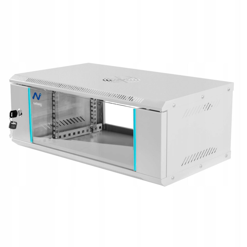 Szafa szafka Rack 19" 4U Netberg Basic Wisząca Instalacyjna 240x600mm