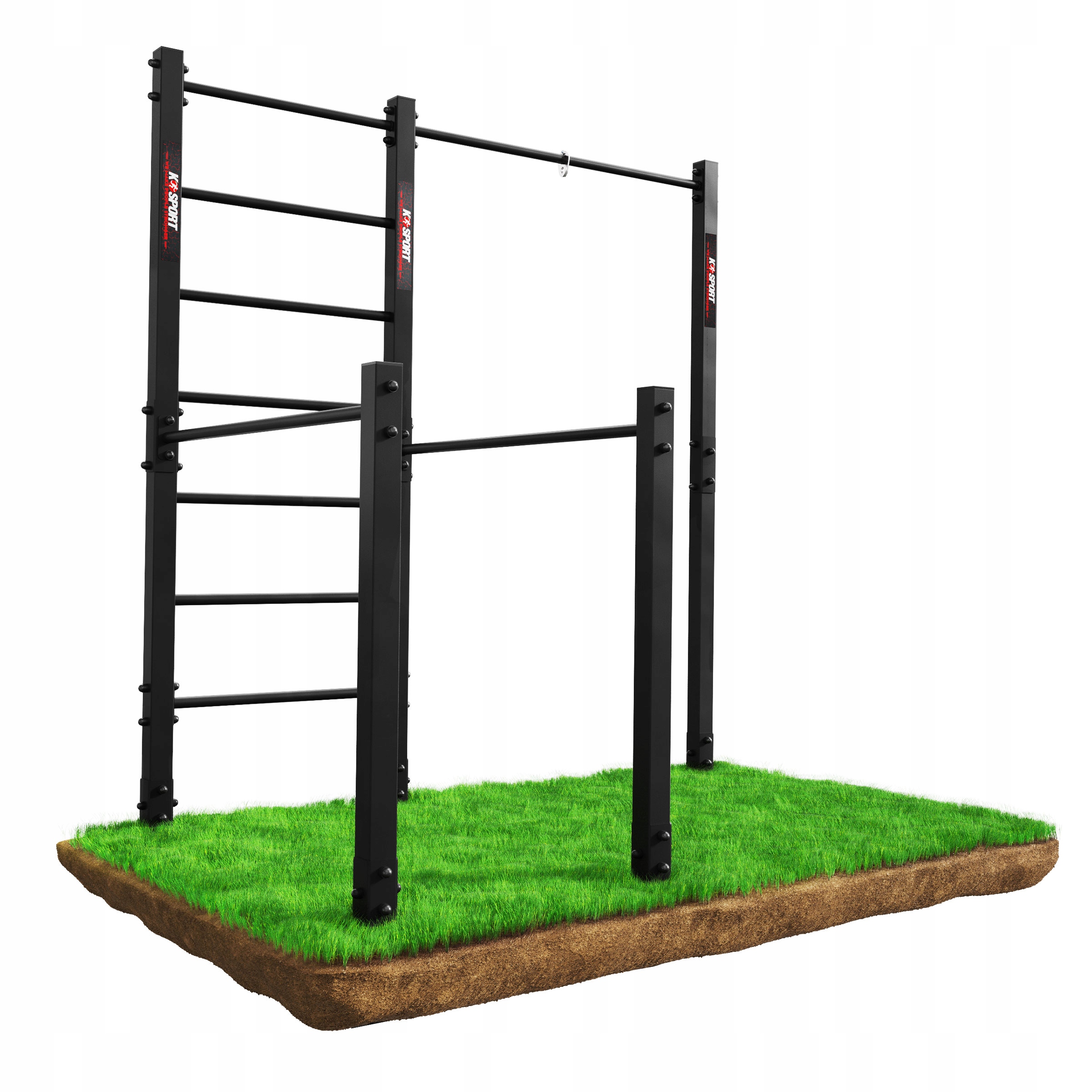 Drążek Zewnetrzny Ogrodowy+poręcze do podciagania place park Street Workout