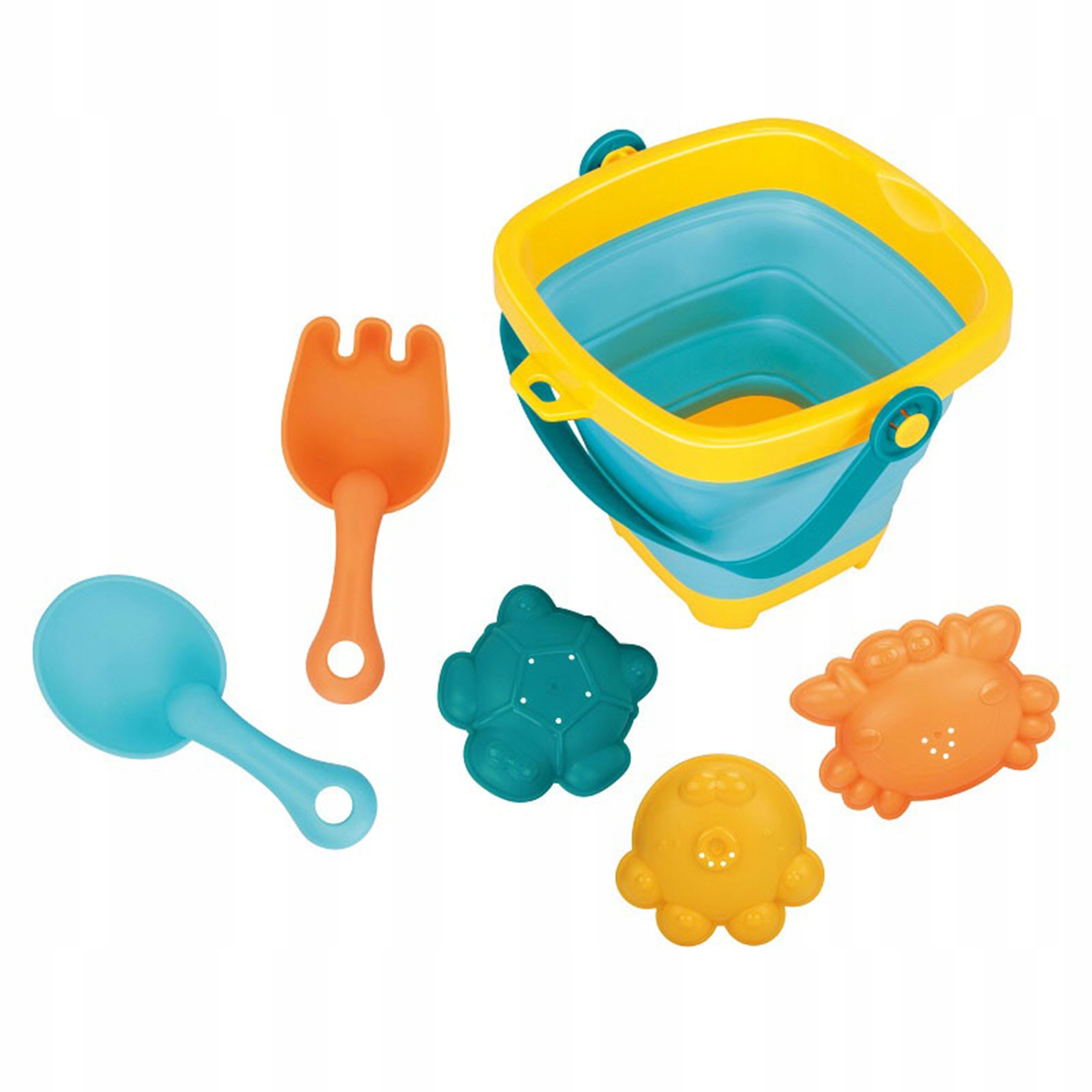 ZESTAW DO PIASKU PIASKOWNICY WIADERKO SKŁADANE ŁOPATKA FOREMKI WOOPIE Kod producenta 5904326946101