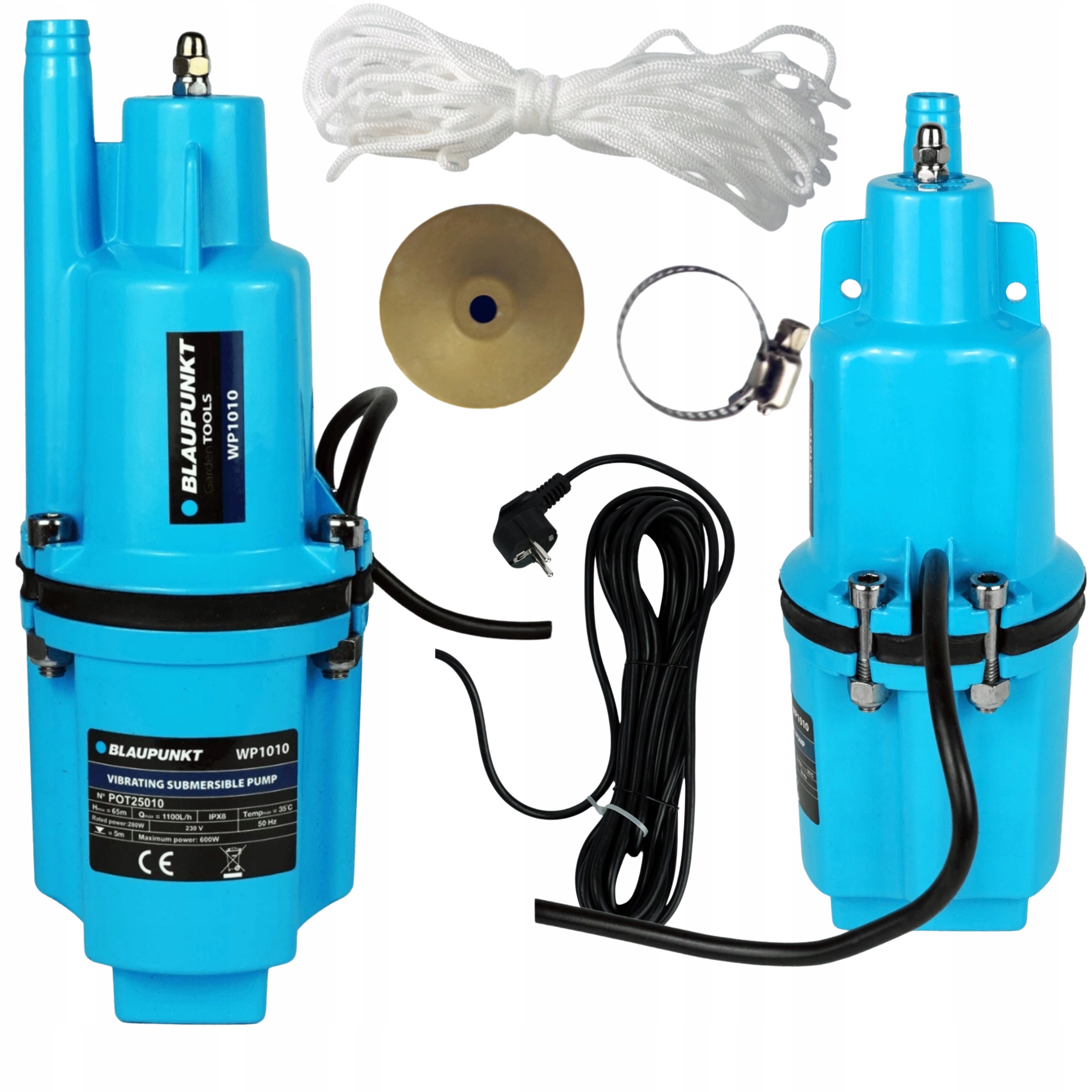 Pompa do wody brudnej Zatapialna 1100 l/h 600W Blaupunkt WP1010