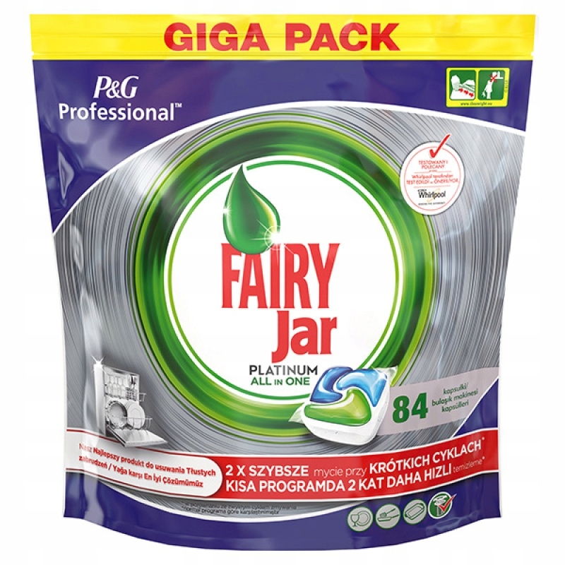

Tabletki do zmywarki Fairy Jar Platinium 84szt