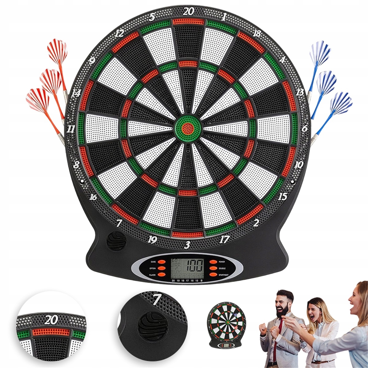 Elektronický terč na šipky s Led displejem pro hru celé rodiny