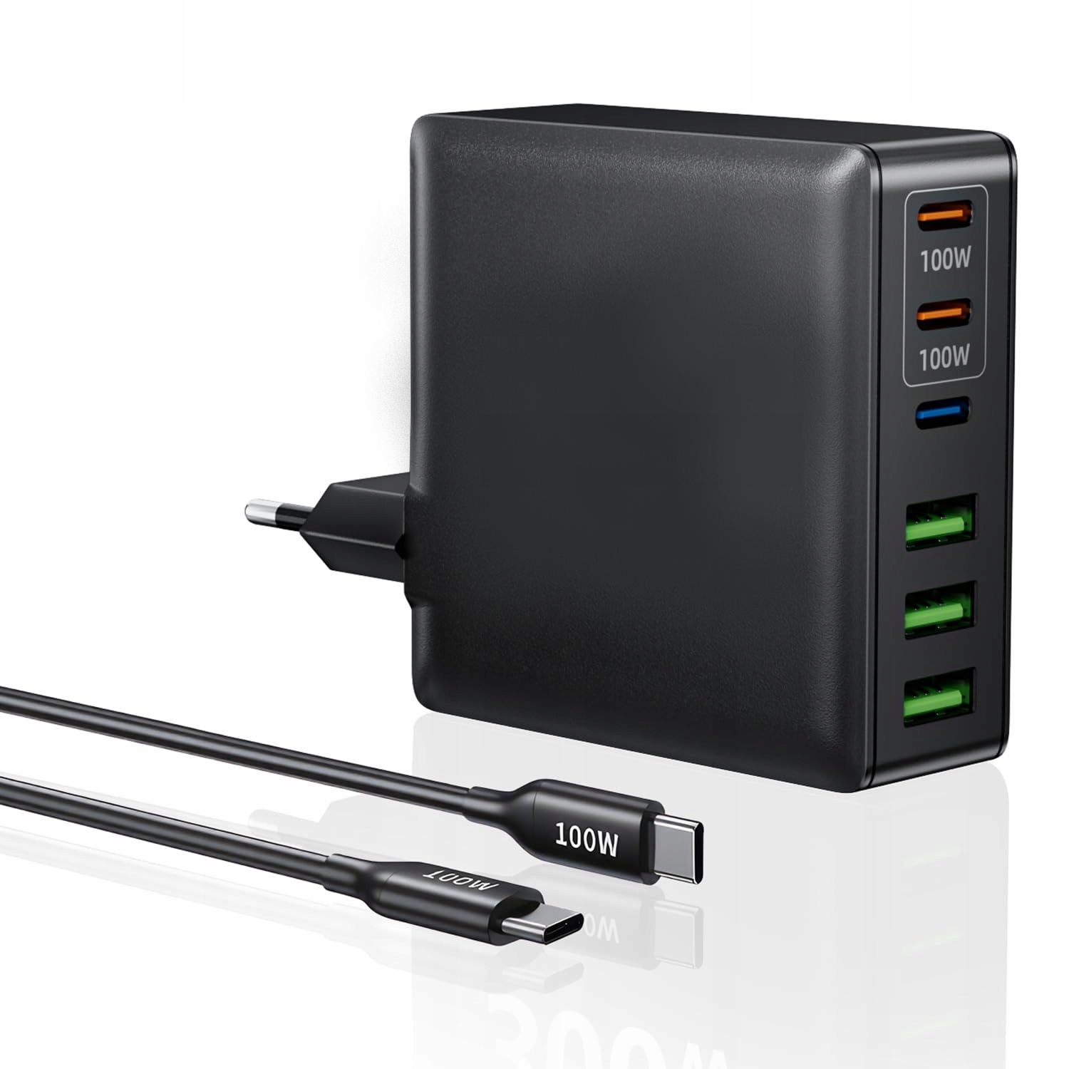 Ładowarka Sieciowa Usb-c Usb S10C 6 Portów 300W GaN Pd
