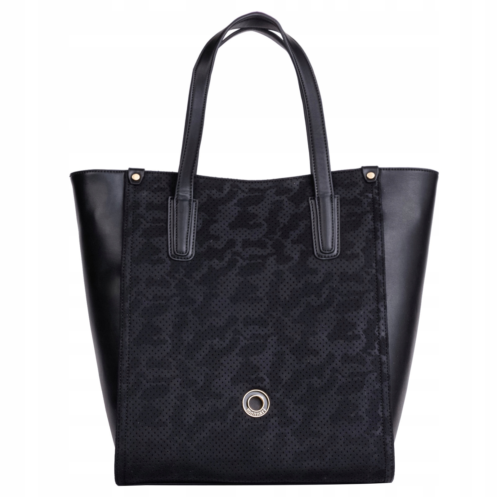 

Czarna Klasyczna Torebka Damska Monnari Shopper A4
