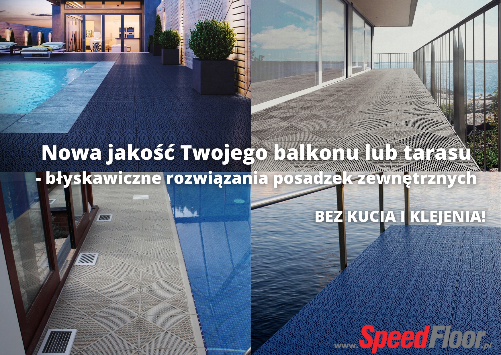 Płytki na taras/balkon PP50 Unique by Bergo Kolor wielokolorowe