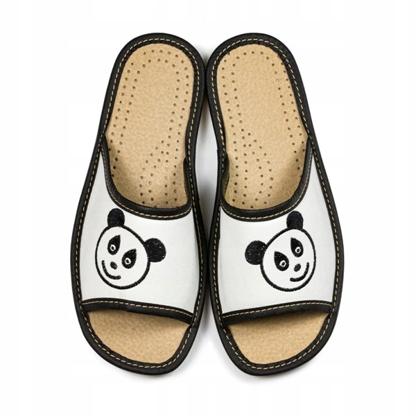 

Kapcie Damskie Klapki Domowe Haftowane Panda 41