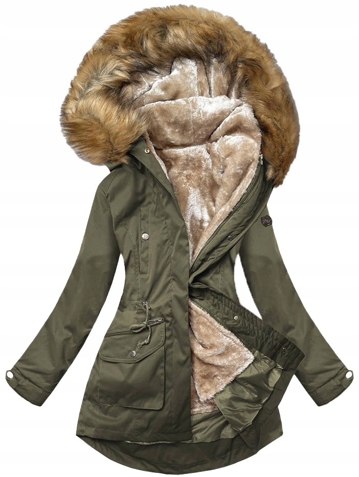 Zimní Bunda M21356 Khaki/béžová XXL (44)