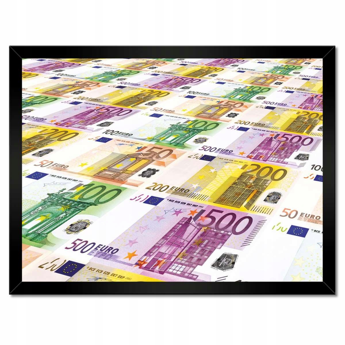 Plakáty v rámu 40x30 Mnoho peněz Peníze Euro