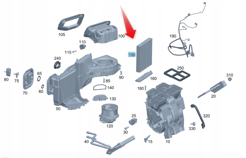 Kabinový Filtr Ventilace Mercedes A2478300604