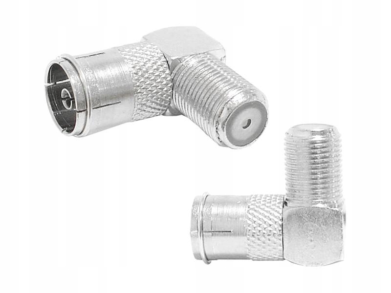 Złącze kątowe Antenowe Gniazdo - F Gniazdo Marka Lexton