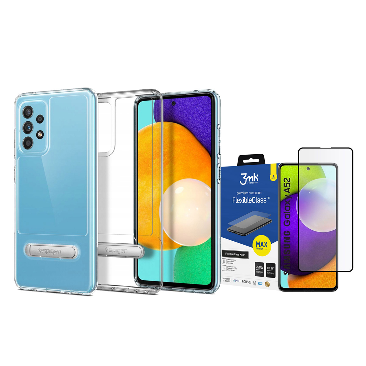

Spigen Etui Do Galaxy A52 LTE/5G + Szkło 3MK Fg