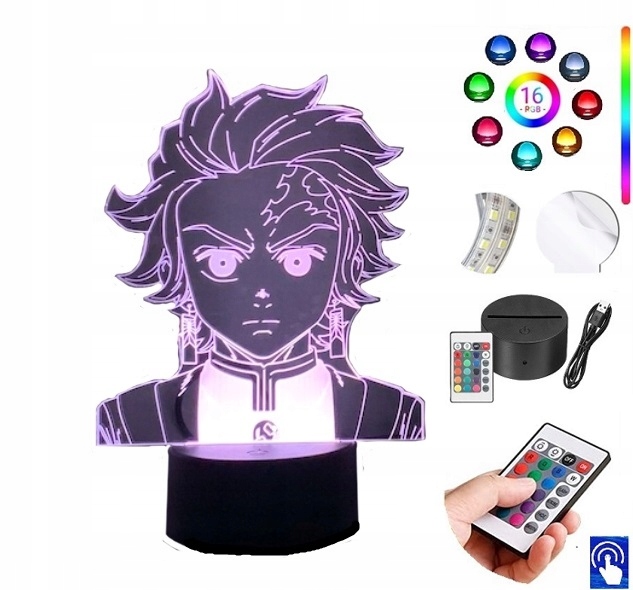 

Lampka na biurko Demon Slayer 16 Kol. Led Plexido
