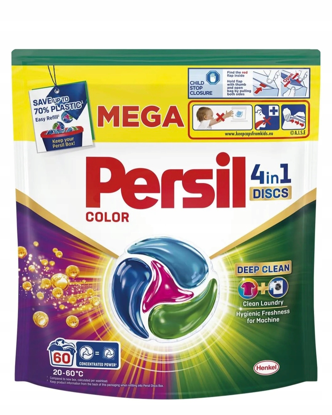 Persil 4V1 Discs Kapsle Na Praní Barvy 60 Ks!!