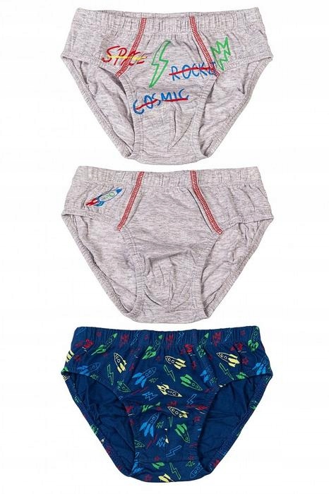 

Zestaw Majtki Slipy 3PACK Chłopiec Rakieta 92