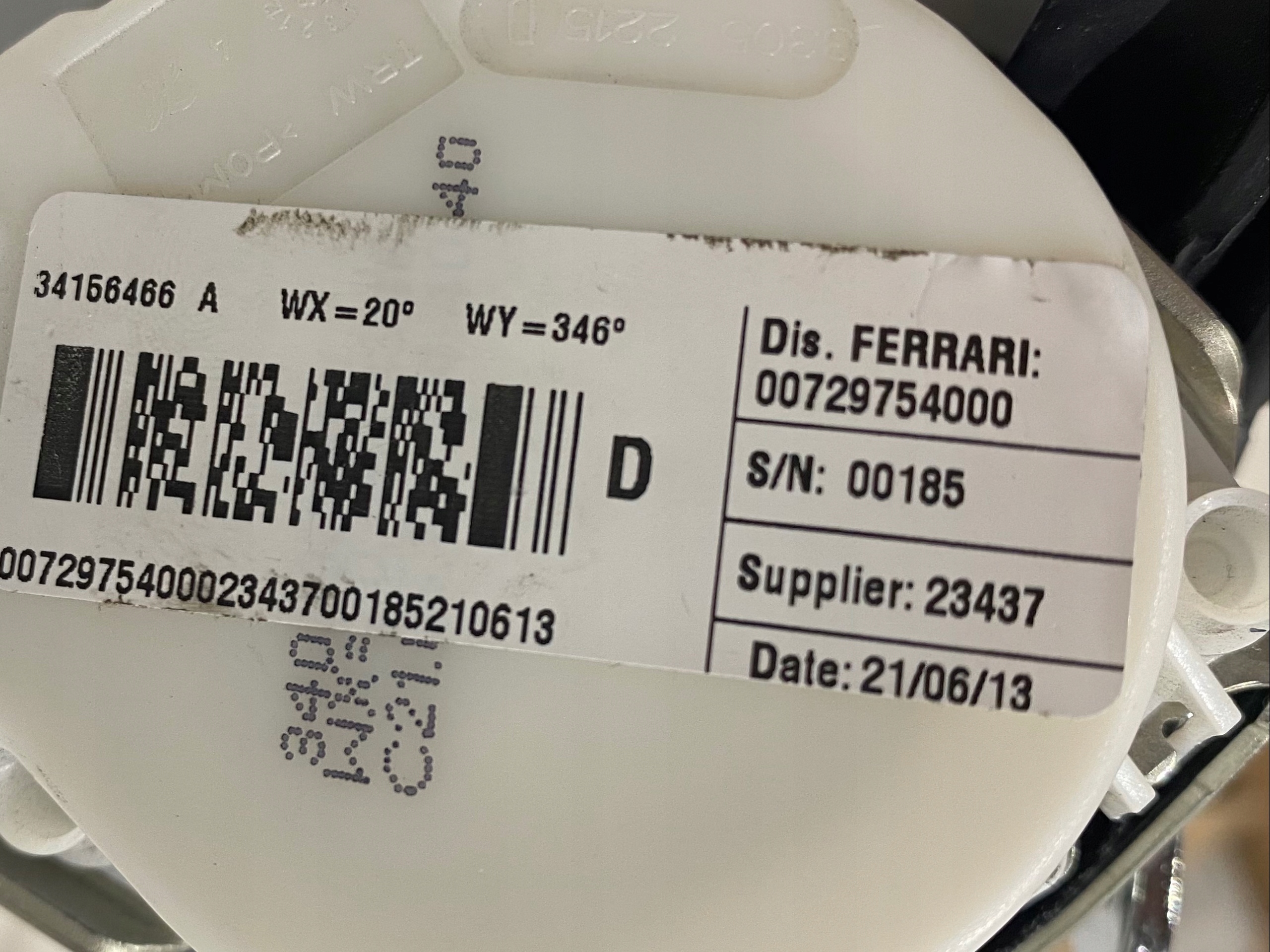 FERRARI GURTEN SICHERHEITS D 729754000