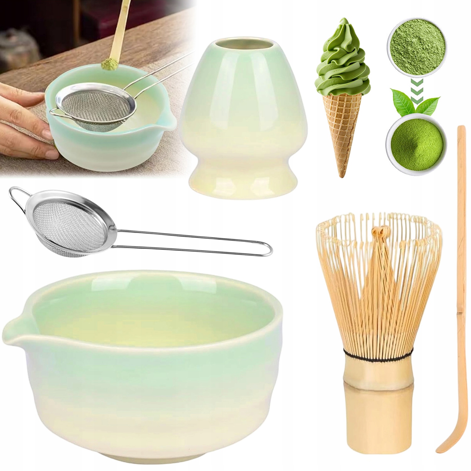 Dárková Sada Na Čaj Matcha Metla Matcha 5 El S Keramickou Miskou