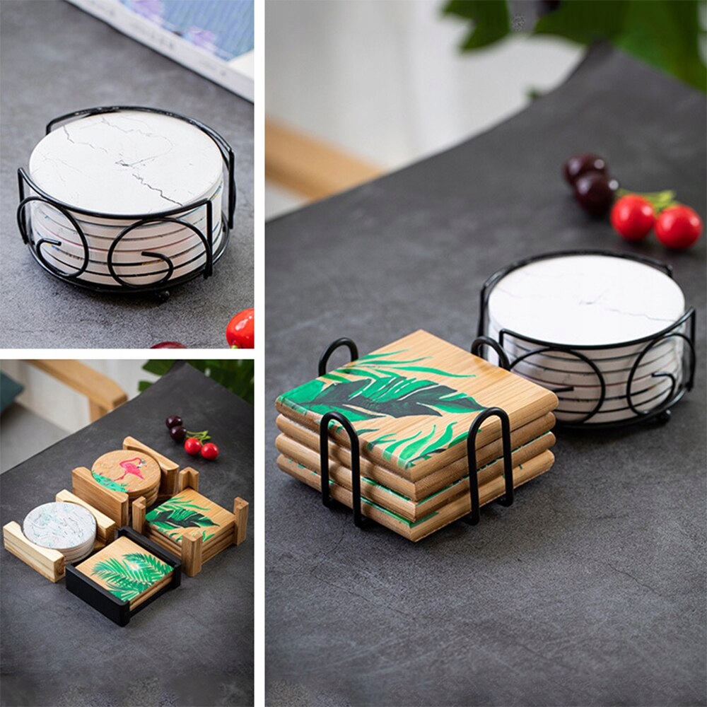 Coaster Holder Mat Storage Rack Cup Mat Case Drink EAN (GTIN) 6933228722871