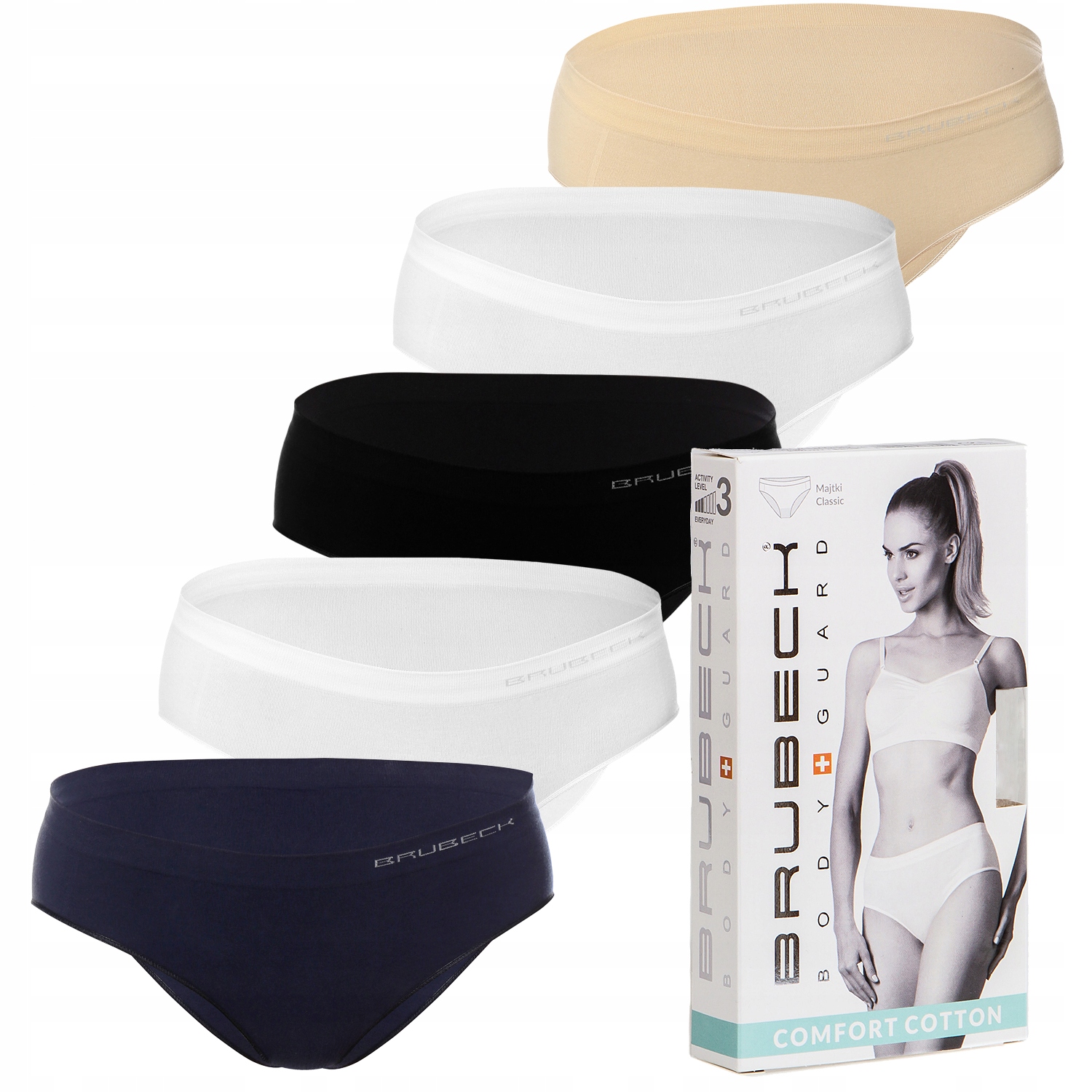 

Zestaw Majtki Damskie Hipster 5szt Brubeck Cotton