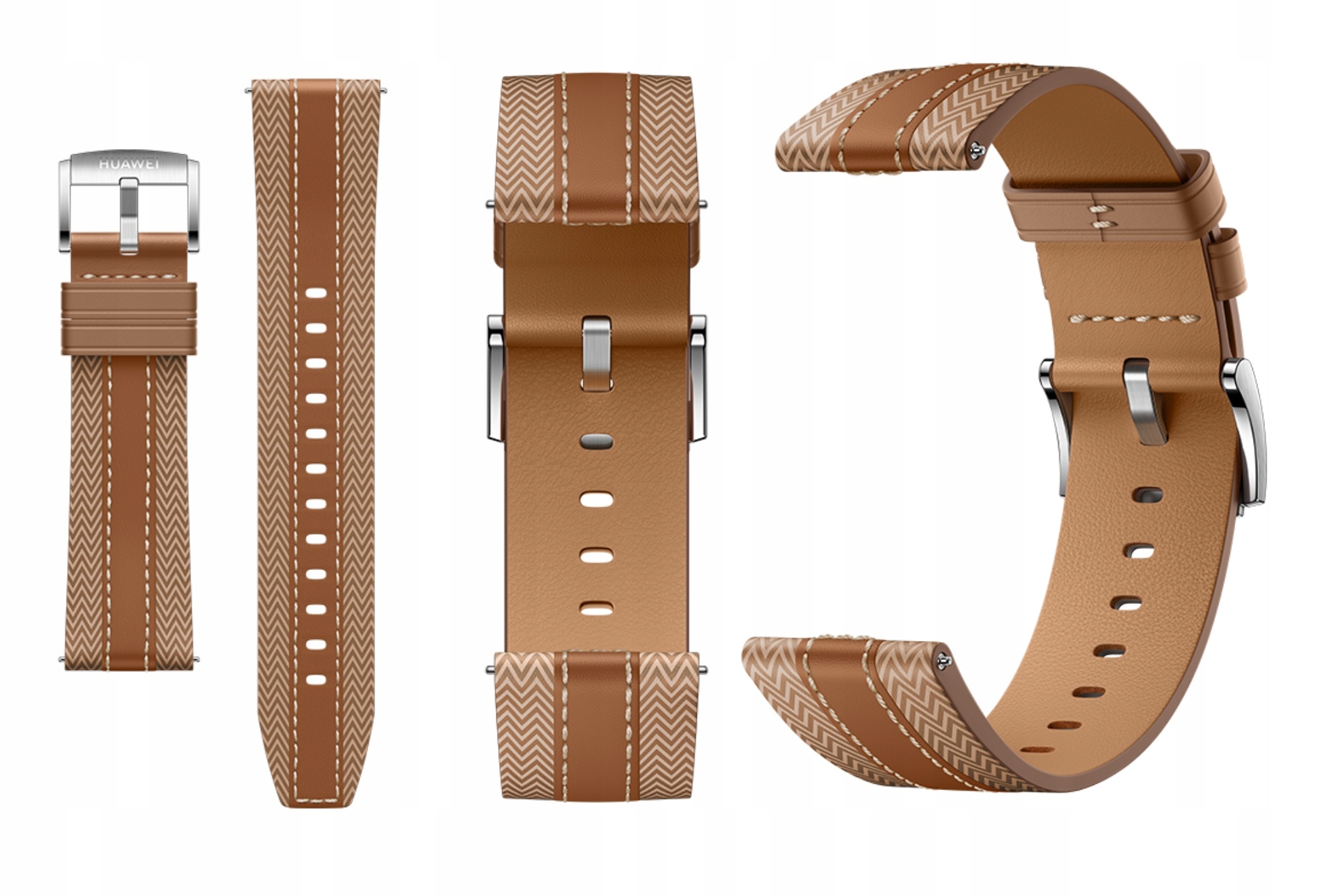 Pasek EasyFit do Huawei Watch GT5 GT6 Gt 6 46mm brązowy skórzany 22mm
