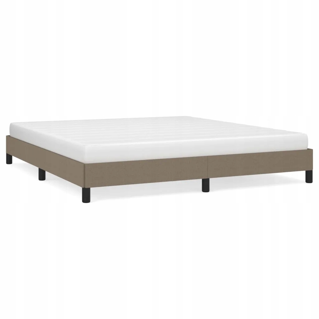 Rám postele taupe 203 x 163 x 25 cm, vhodná matrace 160 x 200 cm