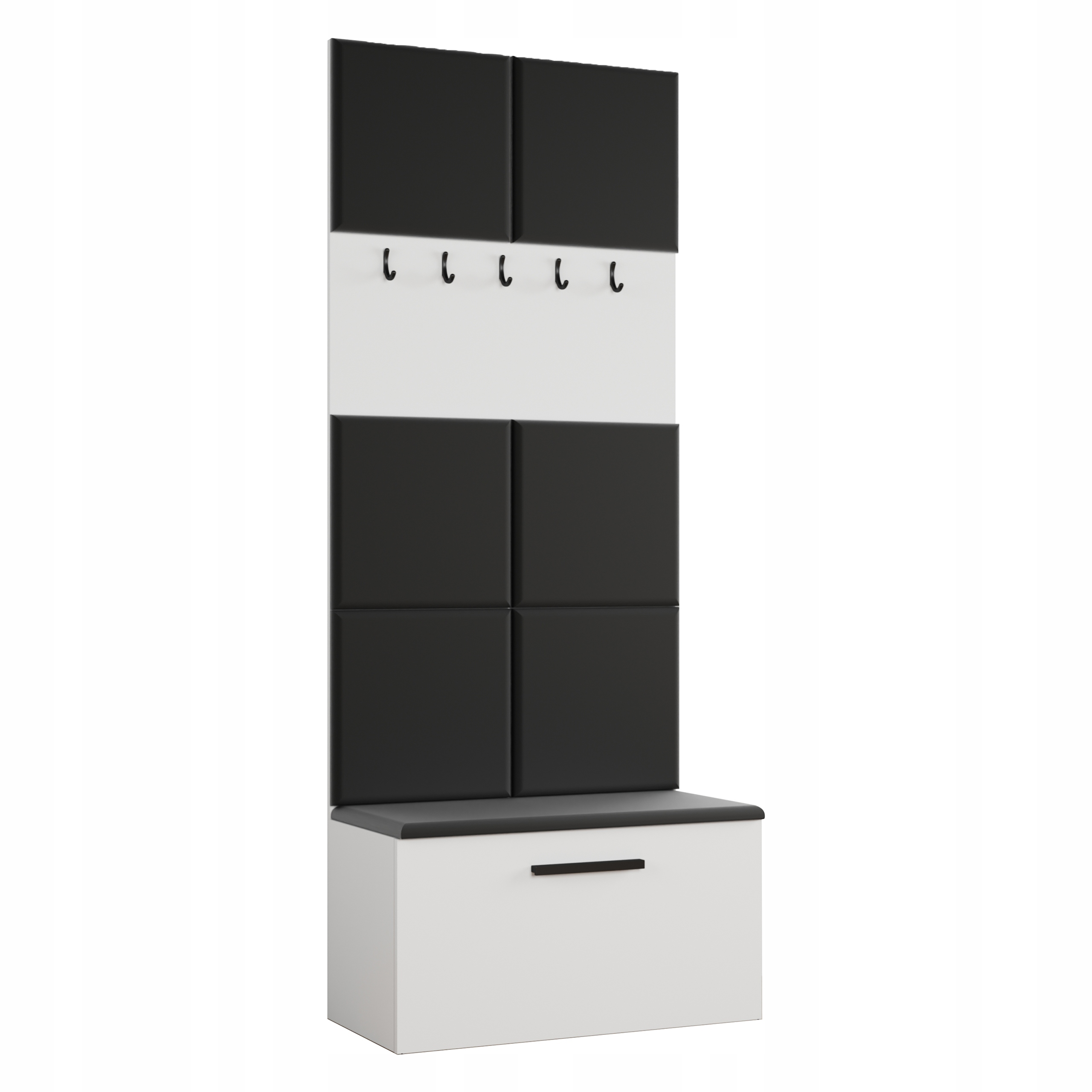 Šatní skříň Modulo 80,6/204/40 cm do předsíně Moderní bílá