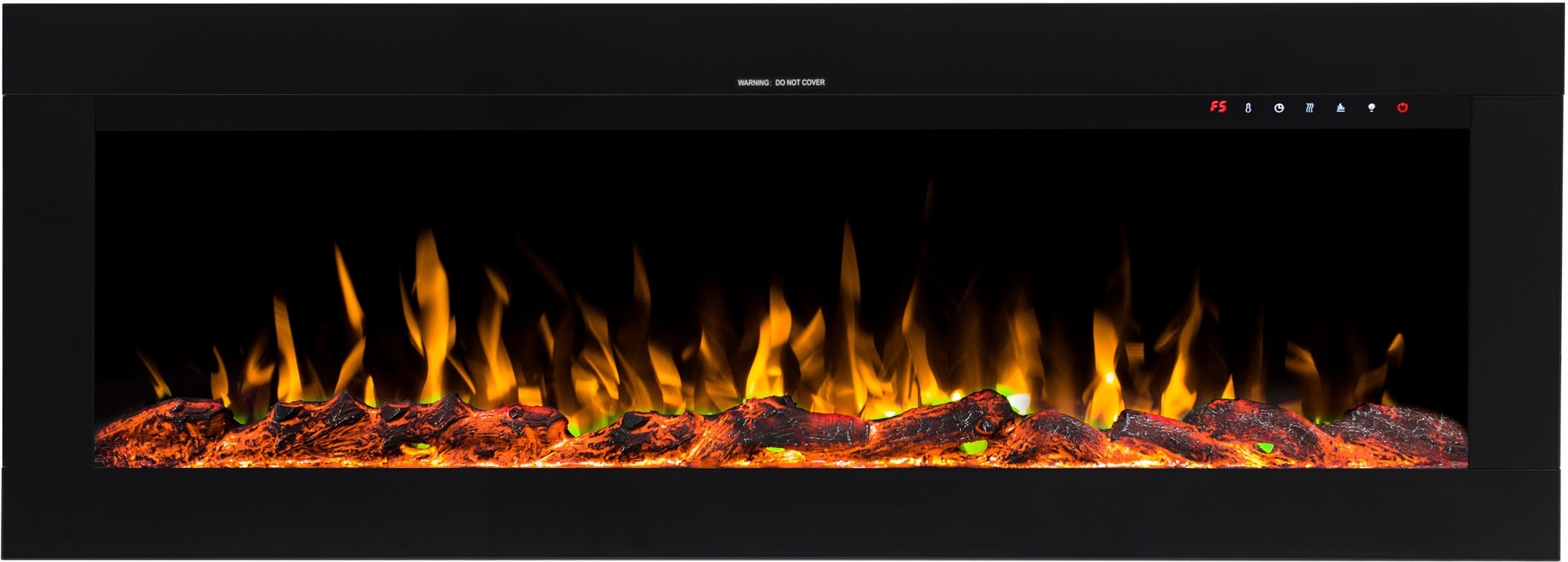 SZKLANY KOMINEK LED DO ZABUDOWY AFLAMO DIAMOND 115 APLIKACJA GRZANIE