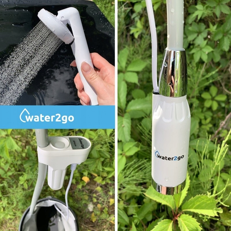 PRYSZNIC BEZPRZEWODOWY KEMPINGOWY BIWAKOWY ZE ZBIORNIKIEM Z KRANIKIEM 12L Model SC017