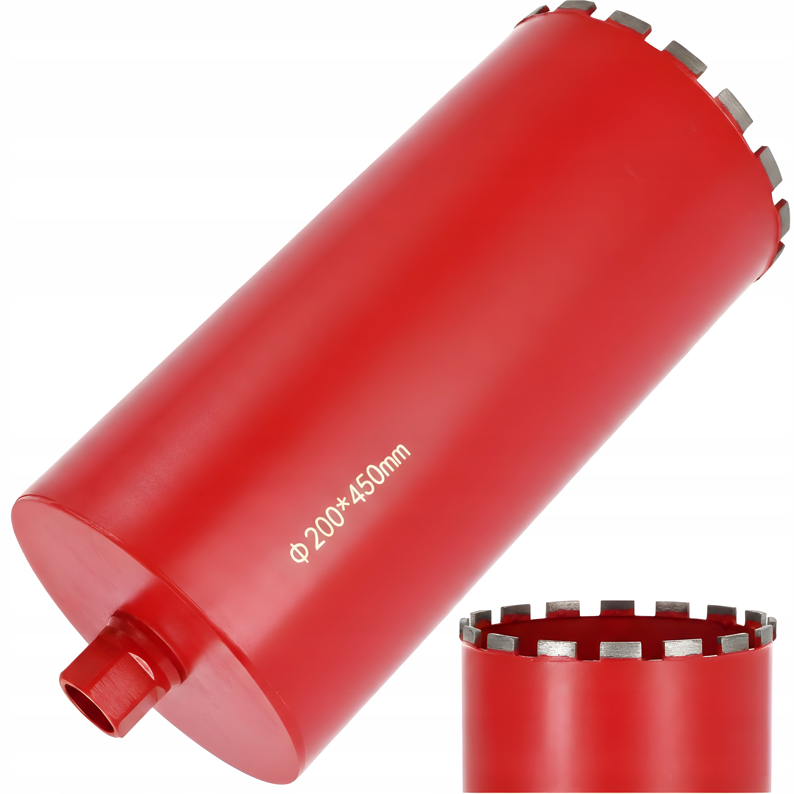 Wiertło Koronowe Diamentowe Do Betonu 200 x 450mm Wiertnica Otwornica