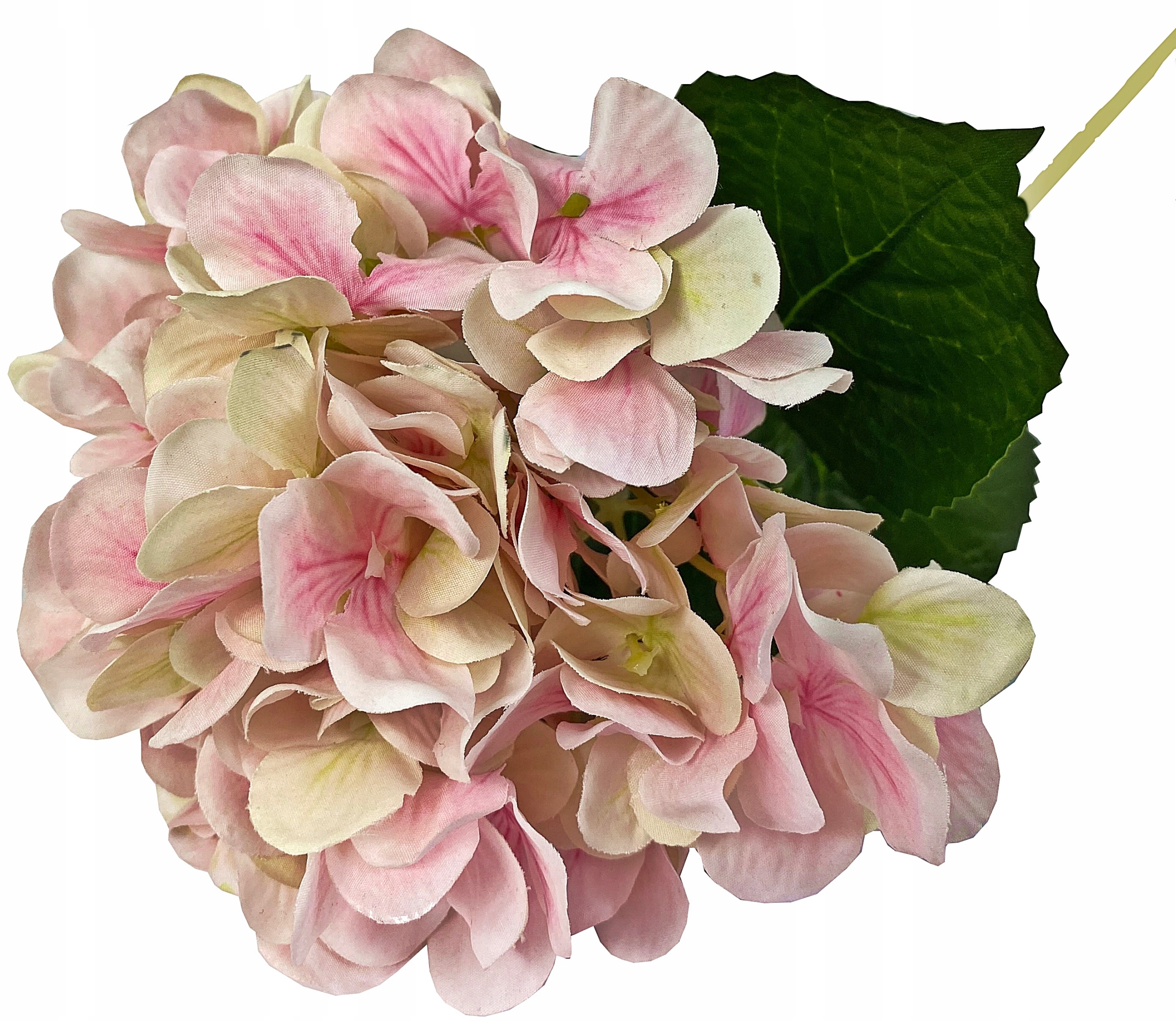 HORTENSJA DUŻA GAŁĄZKA PIĘKNY KWIAT SZTUCZNY 65 cm