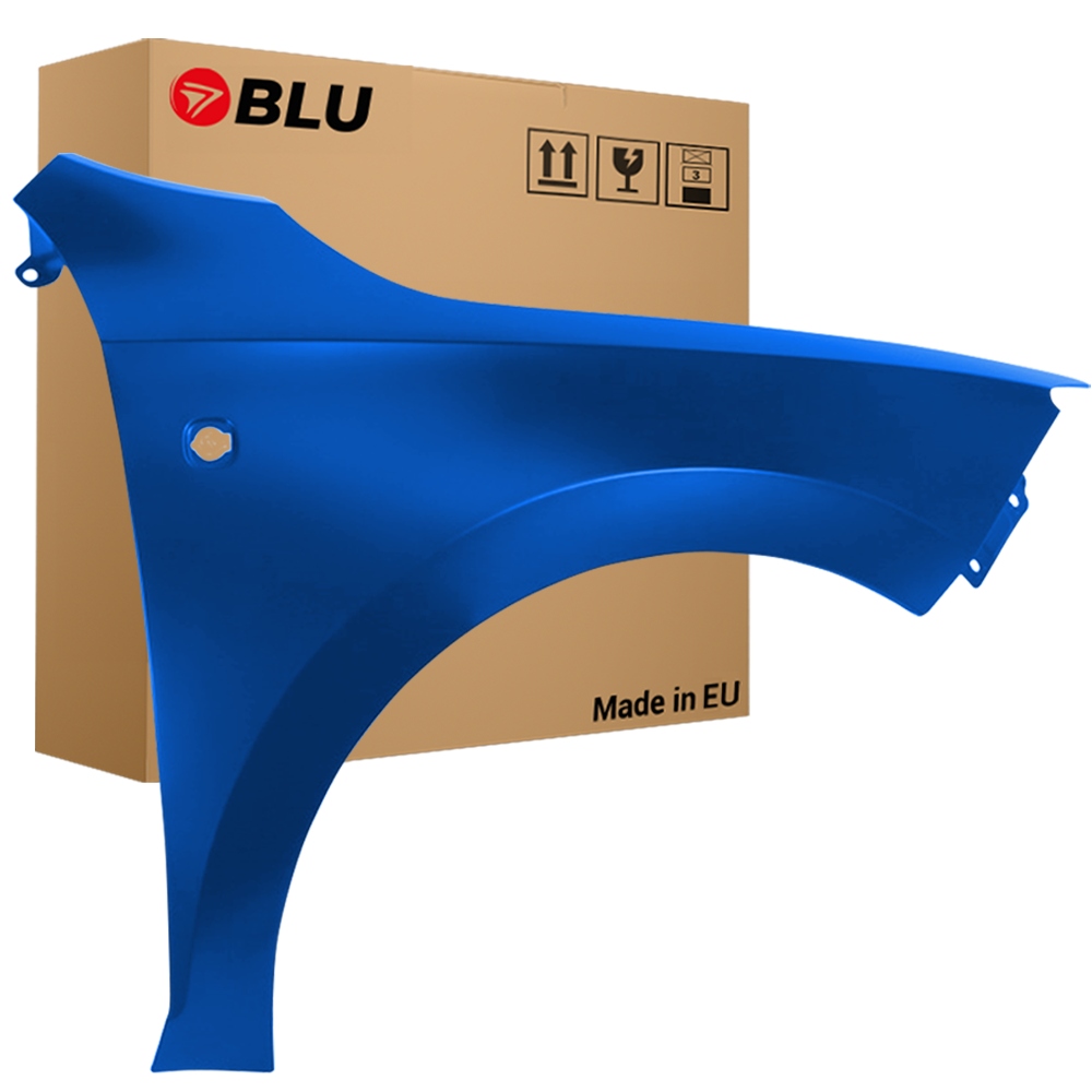 Blu Blatník Škoda Rapid LF5W pravý modrý 12-19 přední RaceBlue