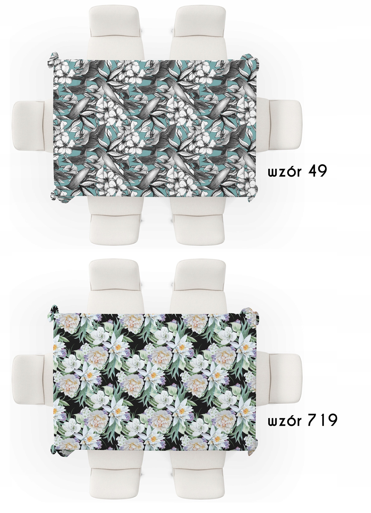 OBRUS PLAMOODPORNY 50 wzorów NA WYMIAR! co 20 cm Kolor wielokolorowy