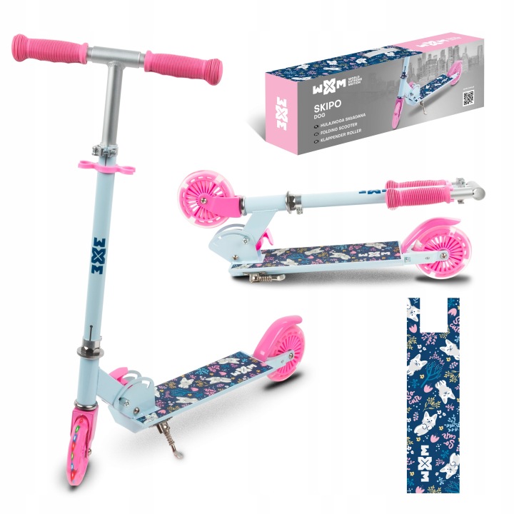 Hulajnoga Składana Koła Led 120mm Wxm Skipo