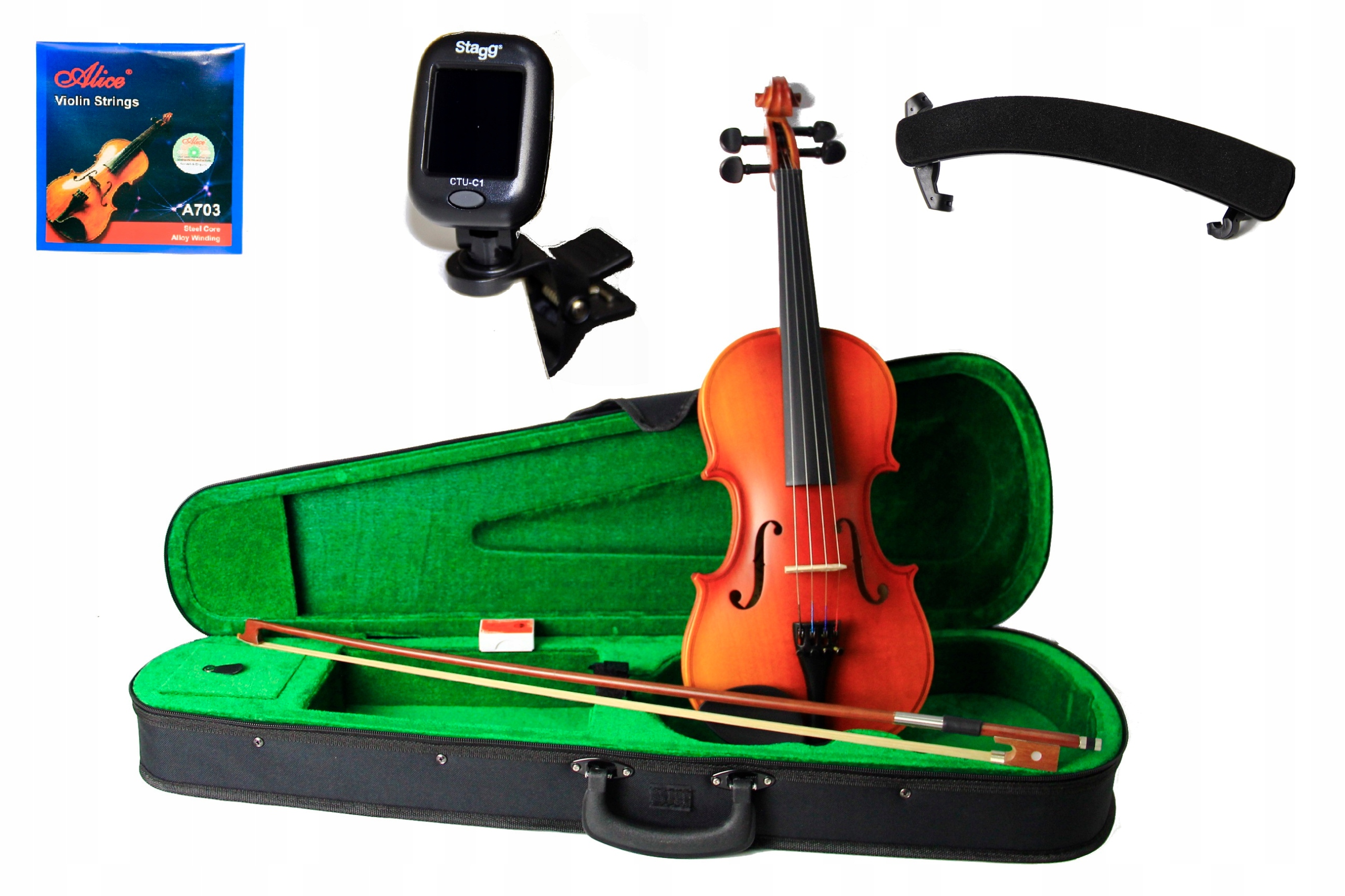 SKRZYPCE 3/4 Ever Play EV-01 + Futerał Smyczek i Akcesoria