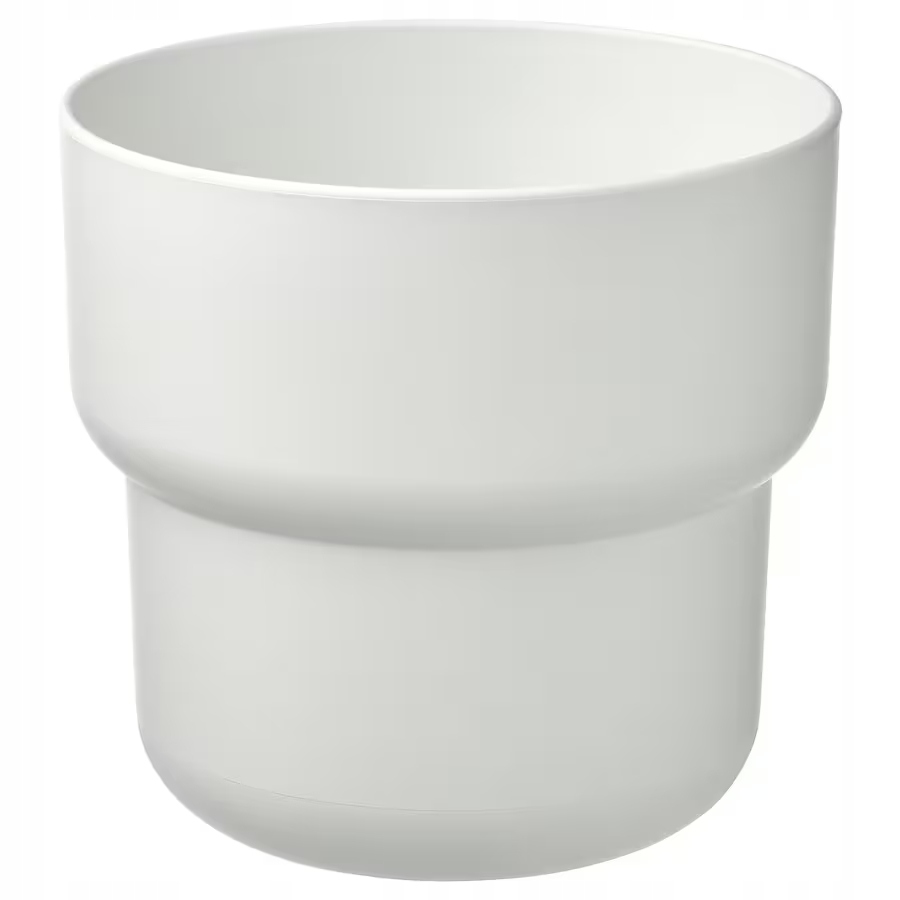 IKEA FORENLIG osłonka na doniczkę 19cm BIAŁA