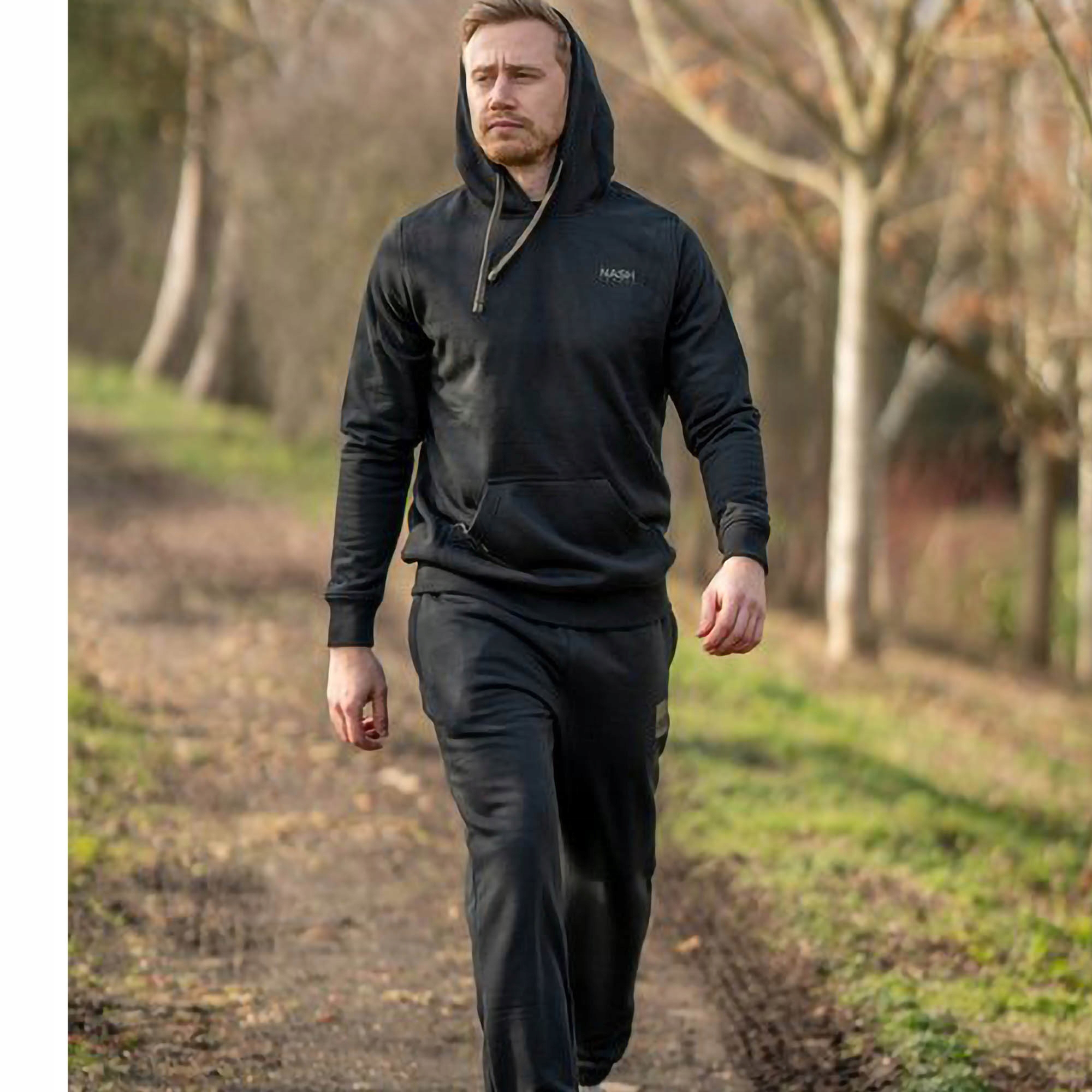 Spodnie Wędkarskie Joggers Nash Make It Happen Box Logo Black r. L Rozmiar L