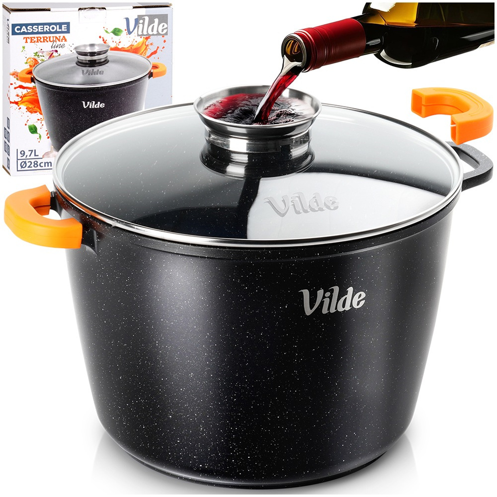 Hrnec s poklicí na vaření a dušení pečení 28 cm 9,7 l