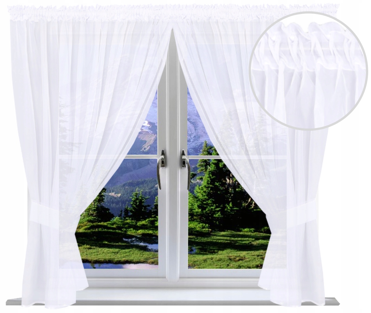 

Firana Gotowa 170x300 panel woal Łapacz Snów biała