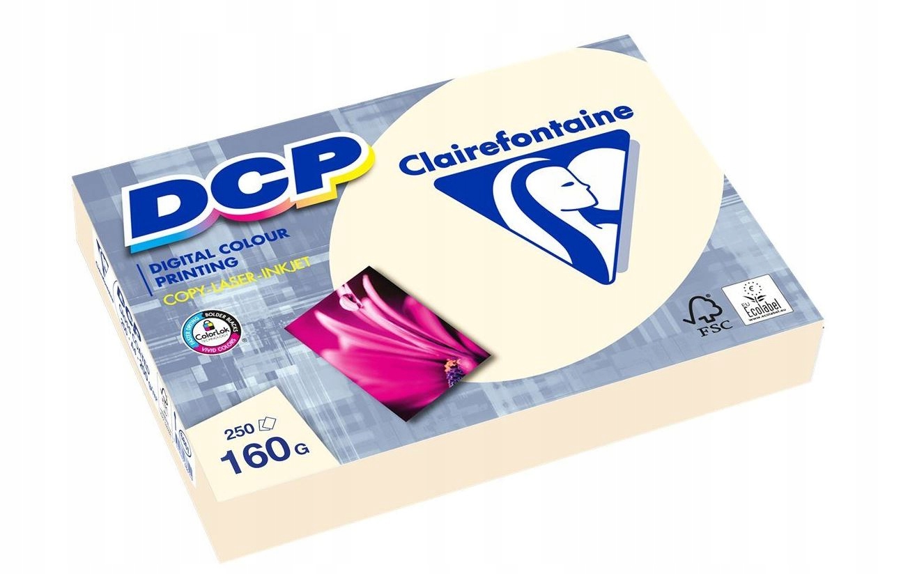 

Papier satynowany A4 160g Dcp (250) kremowy