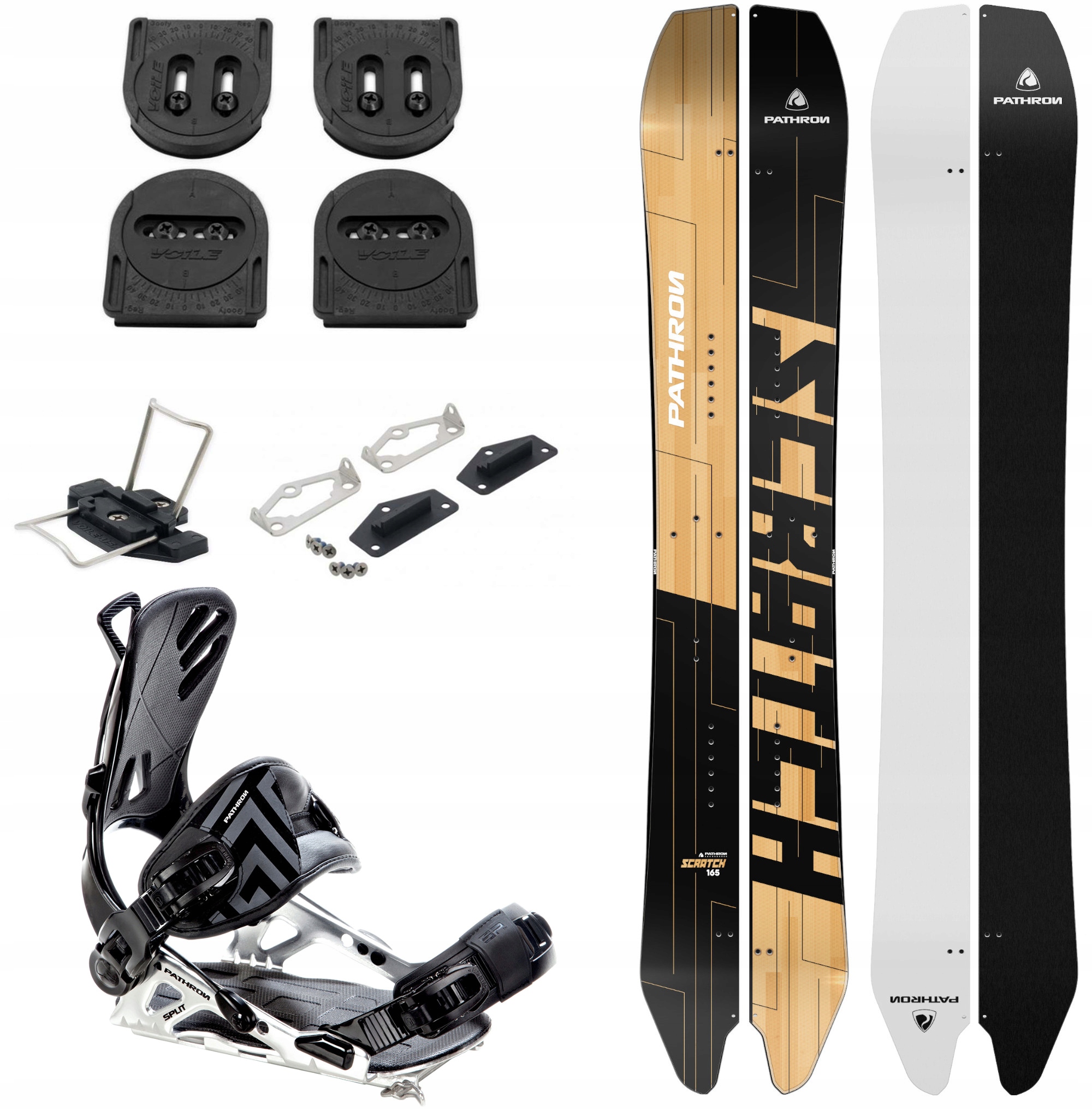 Zestaw Splitboard Pathron Scratch Split 161cm + Voile