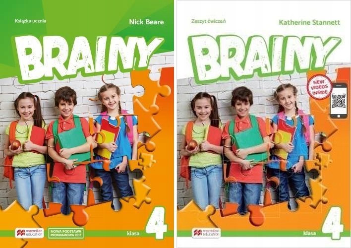 BRAINY 4 Angielski Podręcznik + Zeszyt ćwiczeń