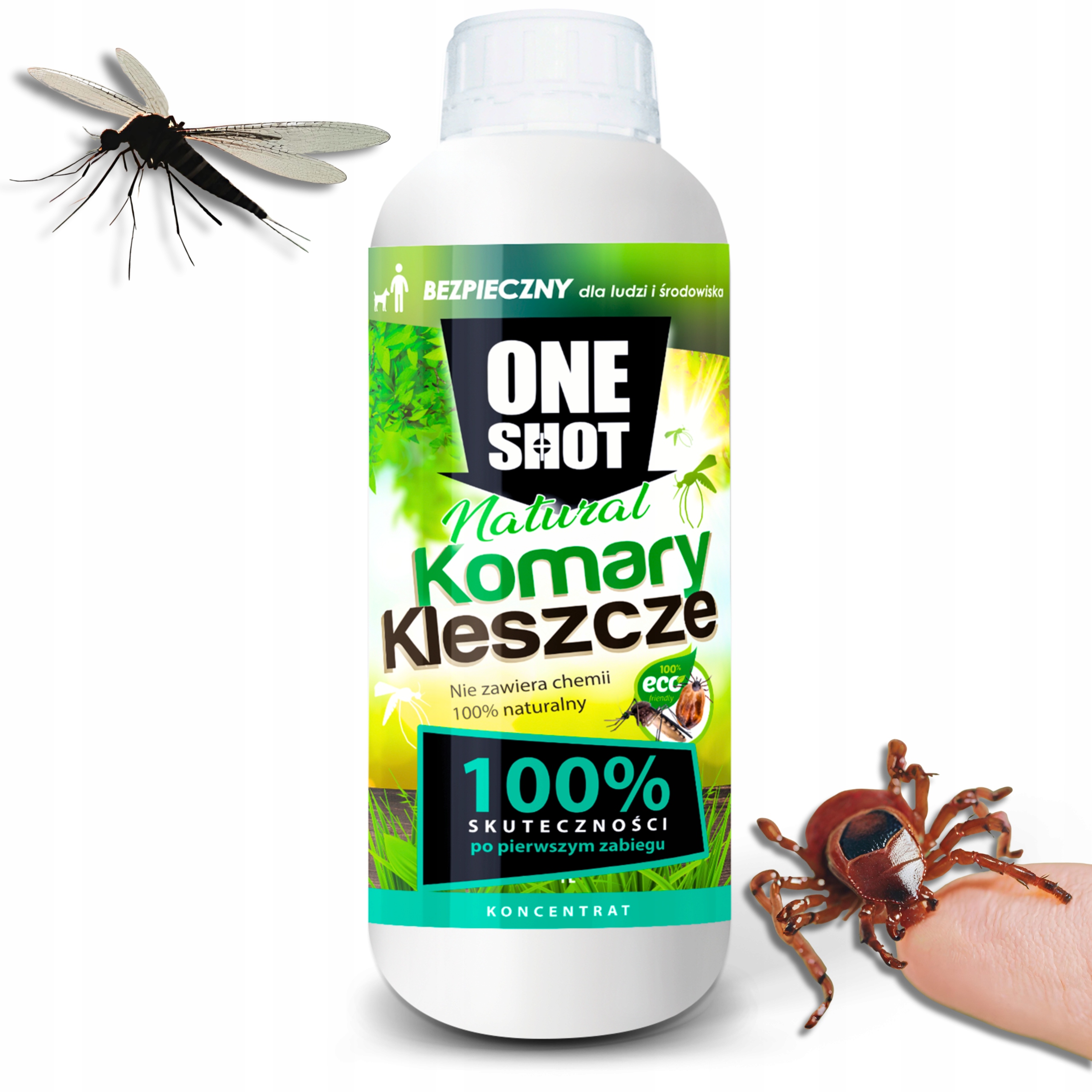 Oprysk na Komary I Kleszcze Preparat na Komary Środek na Kleszcze 1000ml