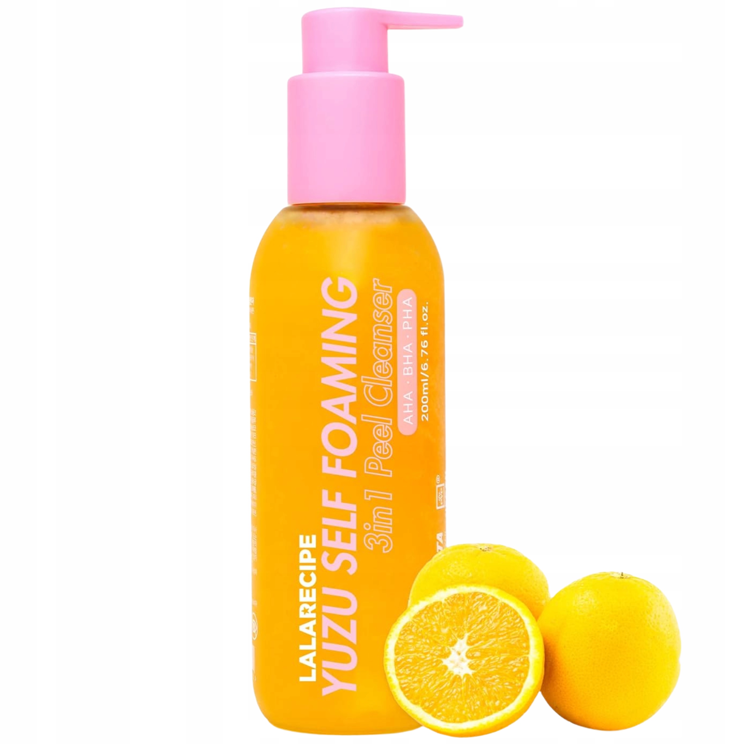 Exfoliační pěna 3v1 Lalarecipe Yuzu Self Foaming 3v1 Cleanser 200 Ml