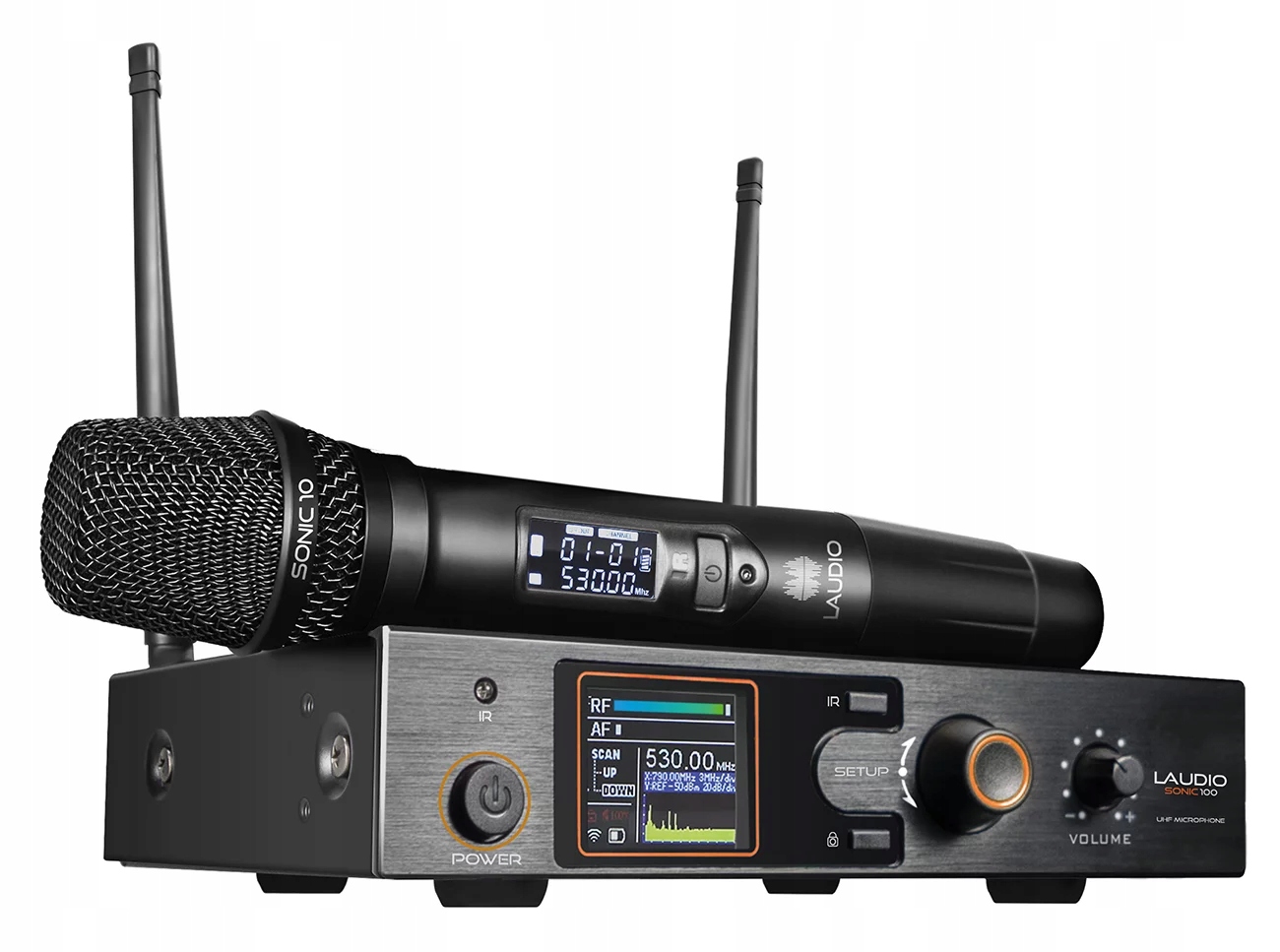 Bezdrátový mikrofon Laudio Sonic 110 Ruční mikrofon s přijímačem