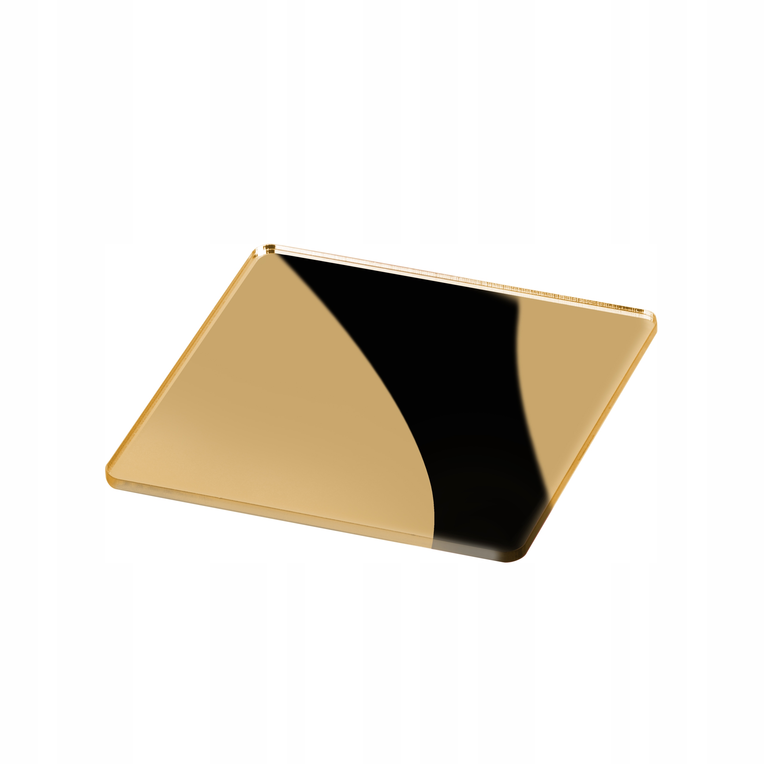 

Plexi Złote Lustro 3mm 30cmx30cm Cięcie Laserem