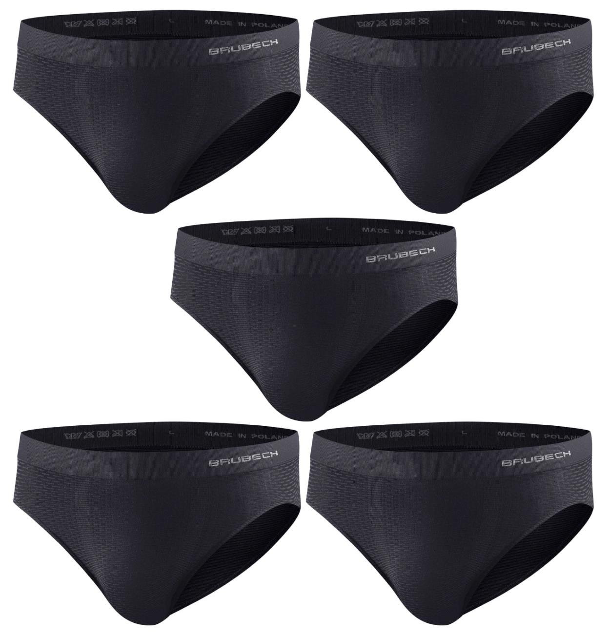 

Termoaktywne Slipy Męskie BaseLayer |5-PACK| M