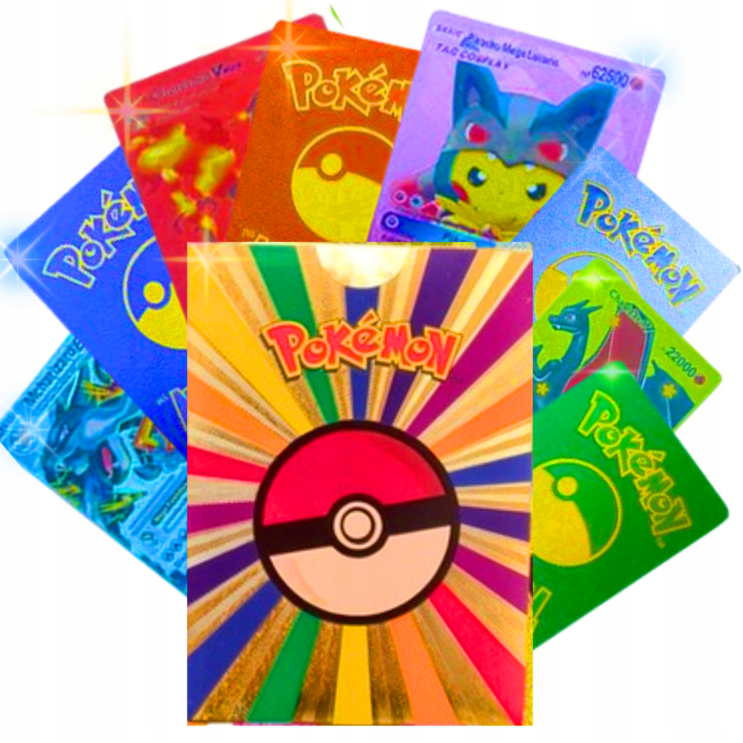POKEMON KARTY KOLEKCJONERSKIE EDYCJA KOLOROWA 55 SZTUK